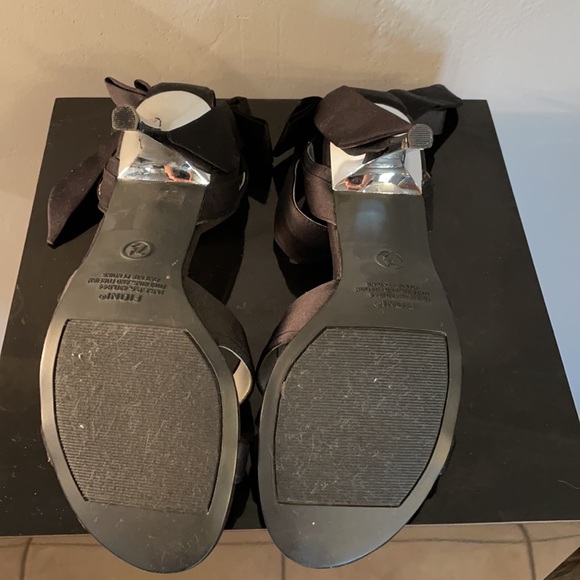 Fiona Black Lady Bow Heels - Picture 4 of 5